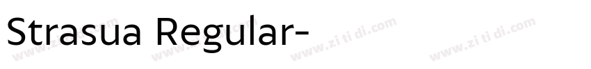 Strasua Regular字体转换